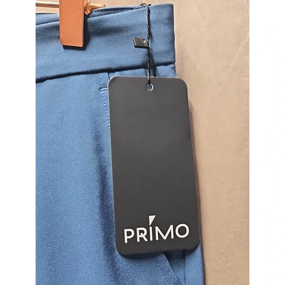 Primo Golf Jogger Pants Mens 35 Short Slate Blue Performance‎ Tapered Ankle Zip